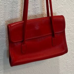 🍒 RARE Vintage Coach Laurie Mini Flap Red Purse